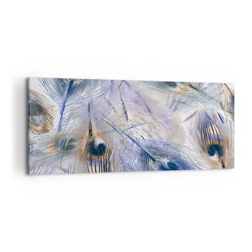 Bild auf Leinwand - Leinwandbild - Pfau-Komposition - 120x50 cm