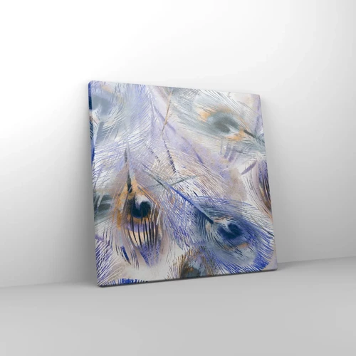 Bild auf Leinwand - Leinwandbild - Pfau-Komposition - 30x30 cm