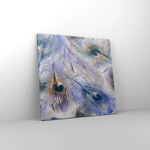 Bild auf Leinwand - Leinwandbild - Pfau-Komposition - 60x60 cm