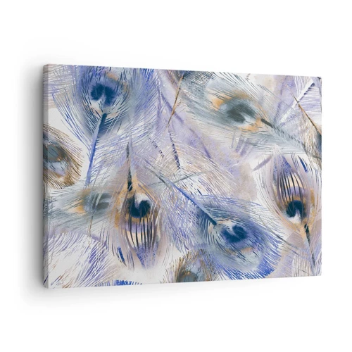 Bild auf Leinwand - Leinwandbild - Pfau-Komposition - 70x50 cm