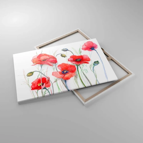 Bild auf Leinwand - Leinwandbild - Polnische Blumen - 120x80 cm