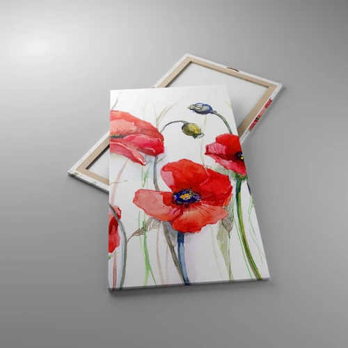 Bild auf Leinwand - Leinwandbild - Polnische Blumen - 65x120 cm