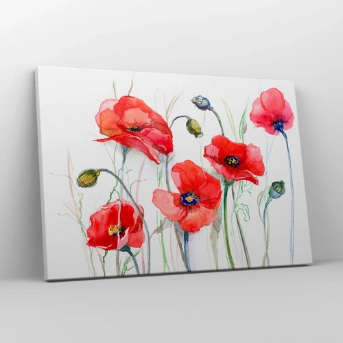 Bild auf Leinwand - Leinwandbild - Polnische Blumen - 70x50 cm