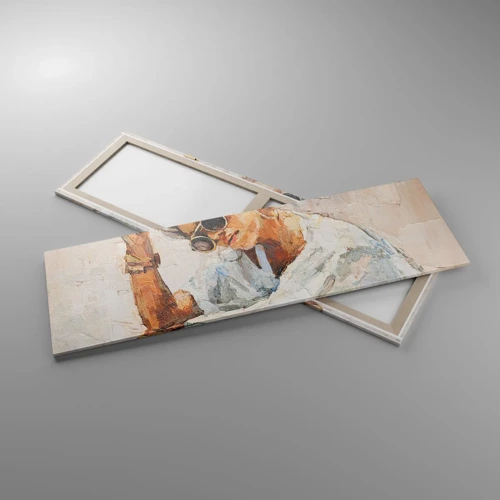 Bild auf Leinwand - Leinwandbild - Porträt in voller Sonne - 160x50 cm