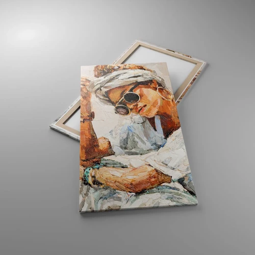 Bild auf Leinwand - Leinwandbild - Porträt in voller Sonne - 65x120 cm