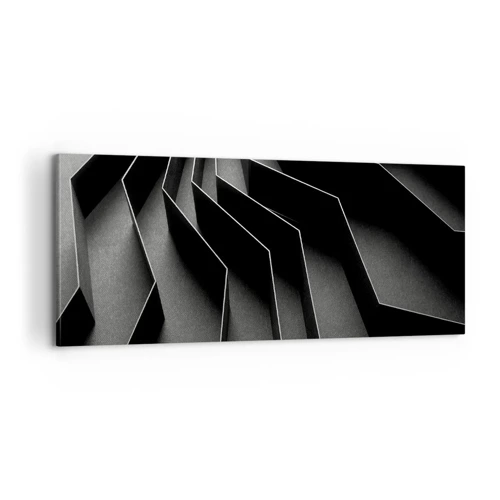 Bild auf Leinwand - Leinwandbild - Räumliche Ordnung - 100x40 cm