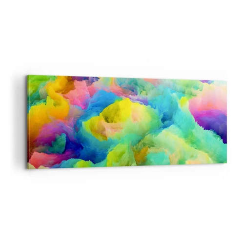 Bild auf Leinwand - Leinwandbild - Regenbogen unten - 120x50 cm