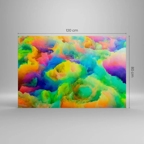 Bild auf Leinwand - Leinwandbild - Regenbogen unten - 120x80 cm