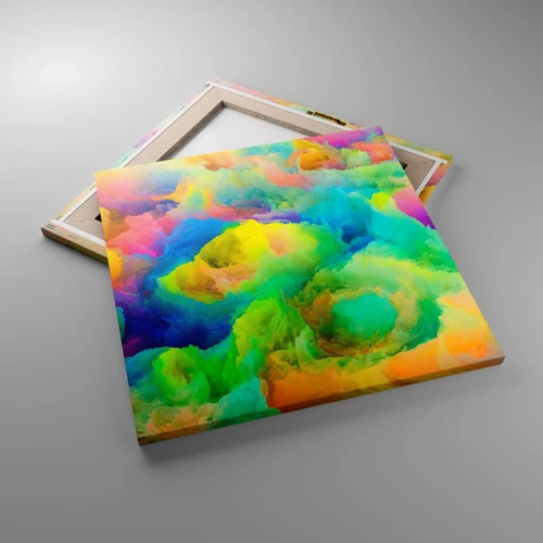 Bild auf Leinwand - Leinwandbild - Regenbogen unten - 50x50 cm