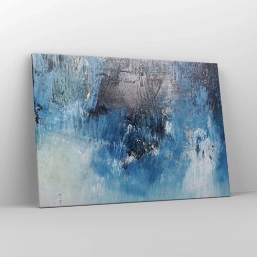 Bild auf Leinwand - Leinwandbild - Rhapsodie in Blau - 100x70 cm