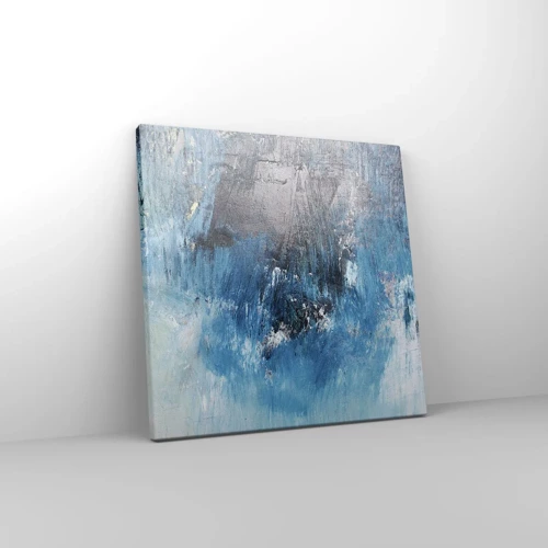 Bild auf Leinwand - Leinwandbild - Rhapsodie in Blau - 30x30 cm