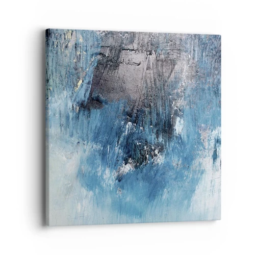 Bild auf Leinwand - Leinwandbild - Rhapsodie in Blau - 40x40 cm