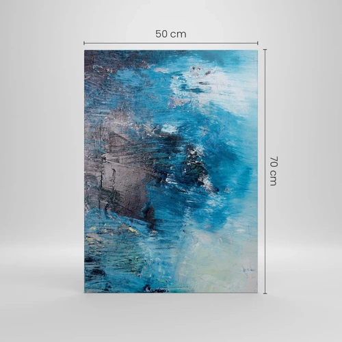 Bild auf Leinwand - Leinwandbild - Rhapsodie in Blau - 50x70 cm