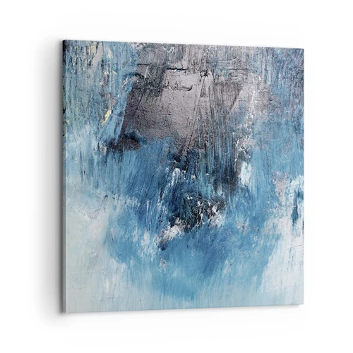 Bild auf Leinwand - Leinwandbild - Rhapsodie in Blau - 60x60 cm