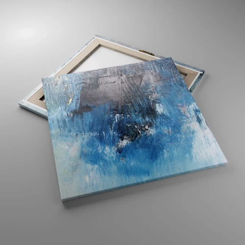 Bild auf Leinwand - Leinwandbild - Rhapsodie in Blau - 60x60 cm