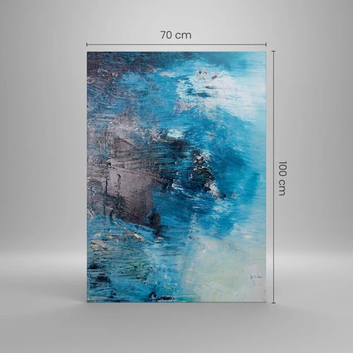 Bild auf Leinwand - Leinwandbild - Rhapsodie in Blau - 70x100 cm