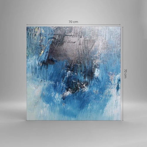 Bild auf Leinwand - Leinwandbild - Rhapsodie in Blau - 70x70 cm
