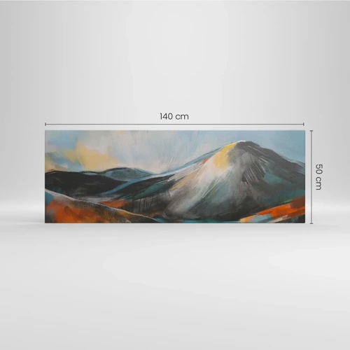 Bild auf Leinwand - Leinwandbild - Roh und schön - 140x50 cm