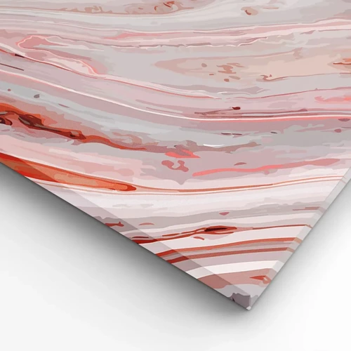 Bild auf Leinwand - Leinwandbild - Rosa Flüssigkeit - 90x30 cm