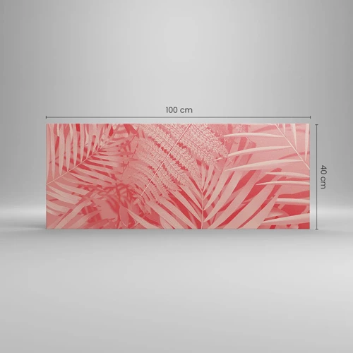 Bild auf Leinwand - Leinwandbild - Rosa Konzept - 100x40 cm