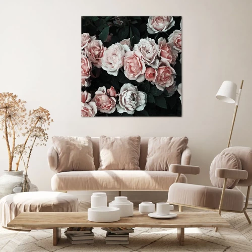 Bild auf Leinwand - Leinwandbild - Rosen-Ensemble - 50x50 cm