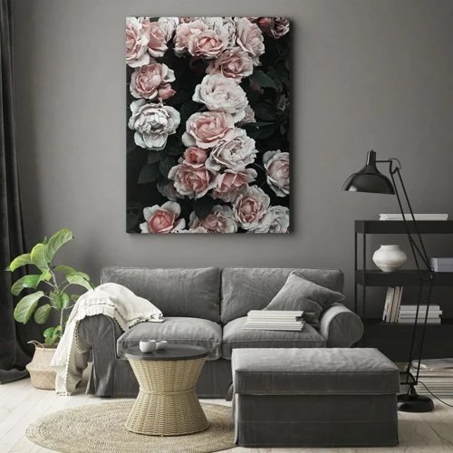 Bild auf Leinwand - Leinwandbild - Rosen-Ensemble - 50x70 cm