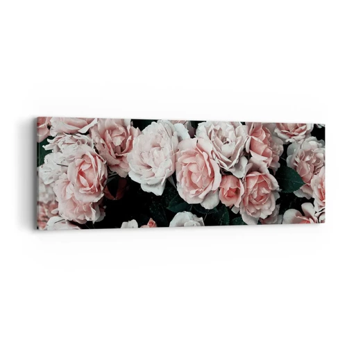 Bild auf Leinwand - Leinwandbild - Rosen-Ensemble - 90x30 cm