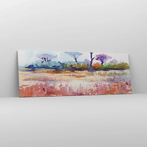 Bild auf Leinwand - Leinwandbild - Savannah-Farben - 140x50 cm