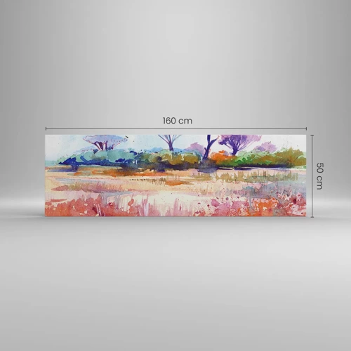 Bild auf Leinwand - Leinwandbild - Savannah-Farben - 160x50 cm