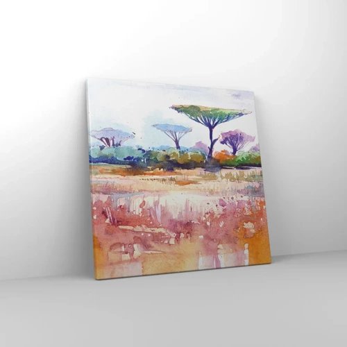 Bild auf Leinwand - Leinwandbild - Savannah-Farben - 40x40 cm