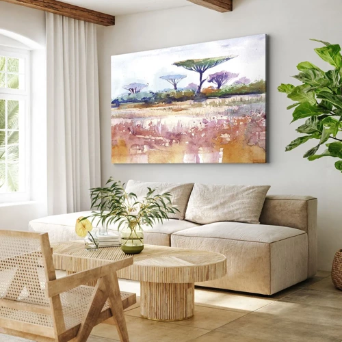 Bild auf Leinwand - Leinwandbild - Savannah-Farben - 70x50 cm