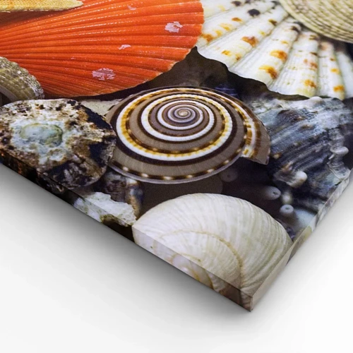 Bild auf Leinwand - Leinwandbild - Schätze des Ozeans - 120x80 cm