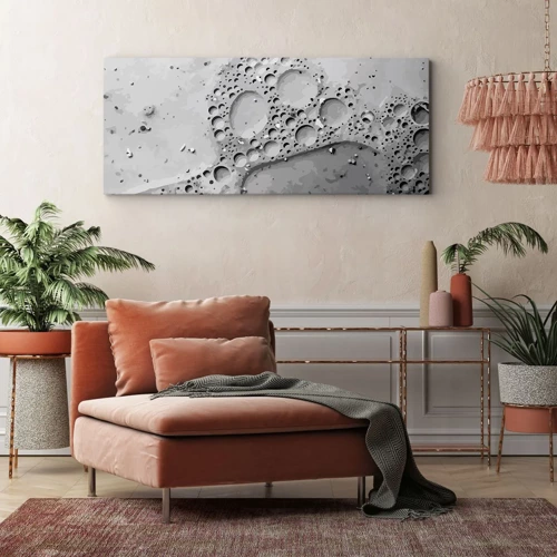 Bild auf Leinwand - Leinwandbild - Schaumpfad - 100x40 cm