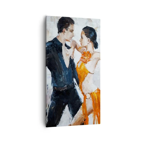 Bild auf Leinwand - Leinwandbild - Schmutziges Tanzen - 55x100 cm