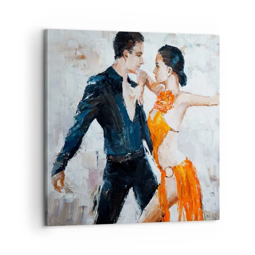 Bild auf Leinwand - Leinwandbild - Schmutziges Tanzen - 60x60 cm