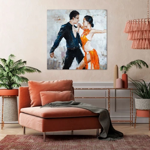 Bild auf Leinwand - Leinwandbild - Schmutziges Tanzen - 60x60 cm
