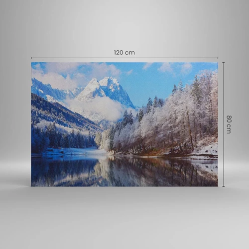 Bild auf Leinwand - Leinwandbild - Schneefang - 120x80 cm