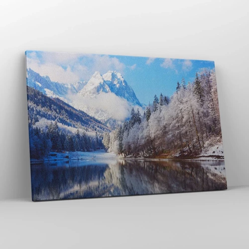 Bild auf Leinwand - Leinwandbild - Schneefang - 120x80 cm
