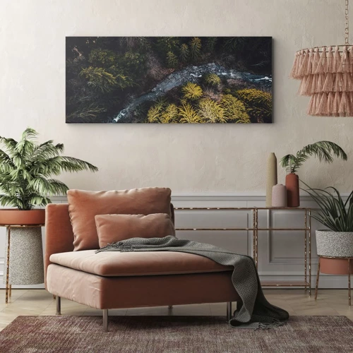 Bild auf Leinwand - Leinwandbild - Schnell und immer schneller - 100x40 cm