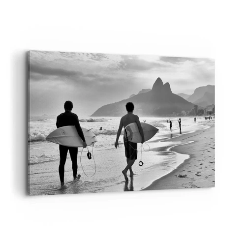 Bild auf Leinwand - Leinwandbild - Single-Wave-Samba - 100x70 cm