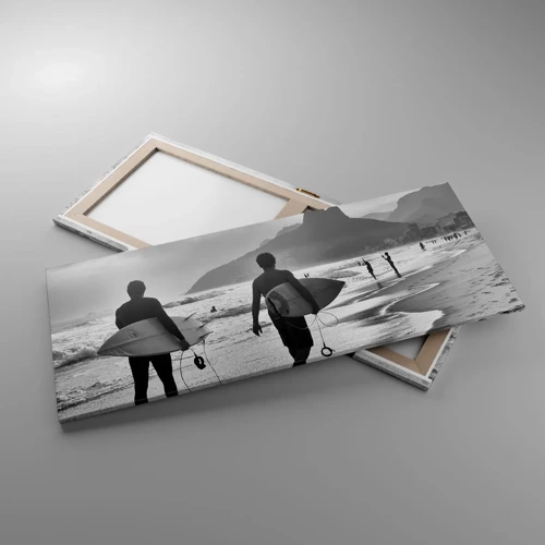 Bild auf Leinwand - Leinwandbild - Single-Wave-Samba - 120x50 cm