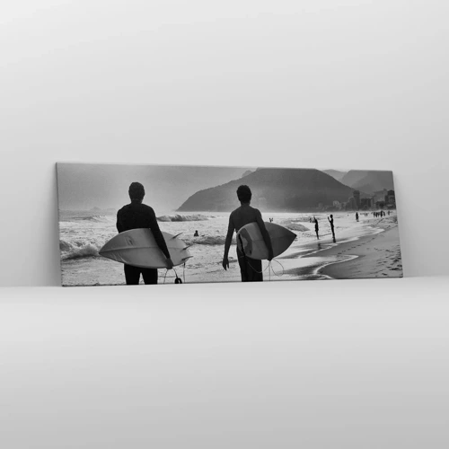 Bild auf Leinwand - Leinwandbild - Single-Wave-Samba - 160x50 cm