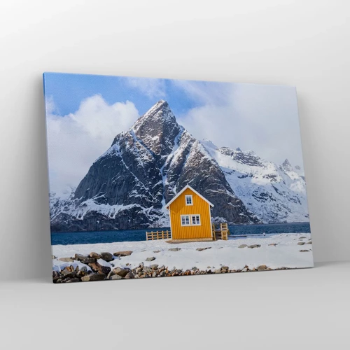 Bild auf Leinwand - Leinwandbild - Skandinavische Feiertage - 100x70 cm