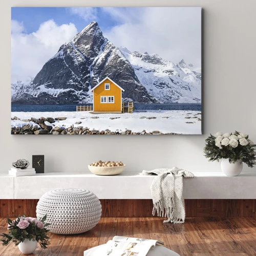 Bild auf Leinwand - Leinwandbild - Skandinavische Feiertage - 120x80 cm