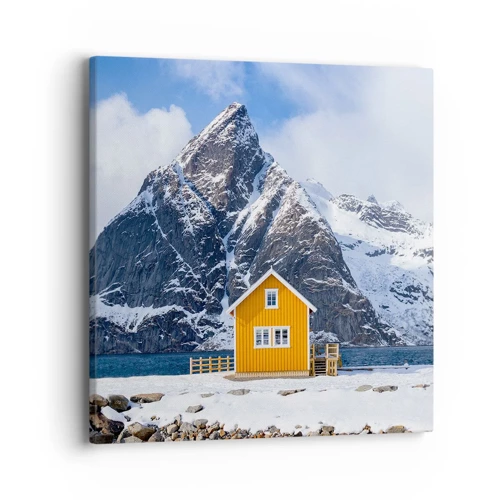 Bild auf Leinwand - Leinwandbild - Skandinavische Feiertage - 40x40 cm