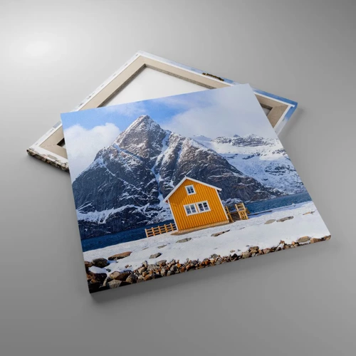 Bild auf Leinwand - Leinwandbild - Skandinavische Feiertage - 60x60 cm