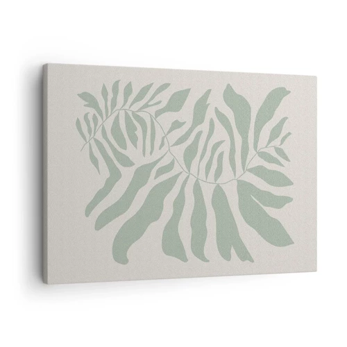 Bild auf Leinwand - Leinwandbild - Smaragdzweig - 70x50 cm