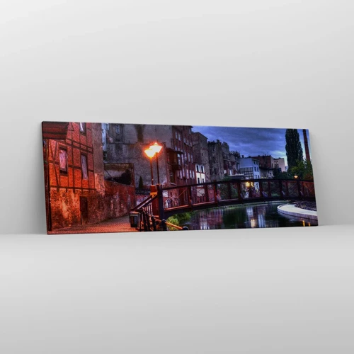 Bild auf Leinwand - Leinwandbild - Solches Bydgoszcz kannte man nicht - 140x50 cm