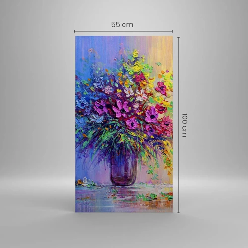 Bild auf Leinwand - Leinwandbild - Sommergeschenk der Wiese - 55x100 cm