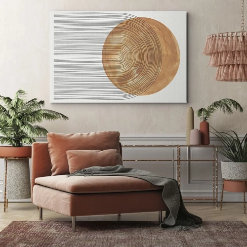 Bild auf Leinwand - Leinwandbild - SonnenKomposition - 120x80 cm